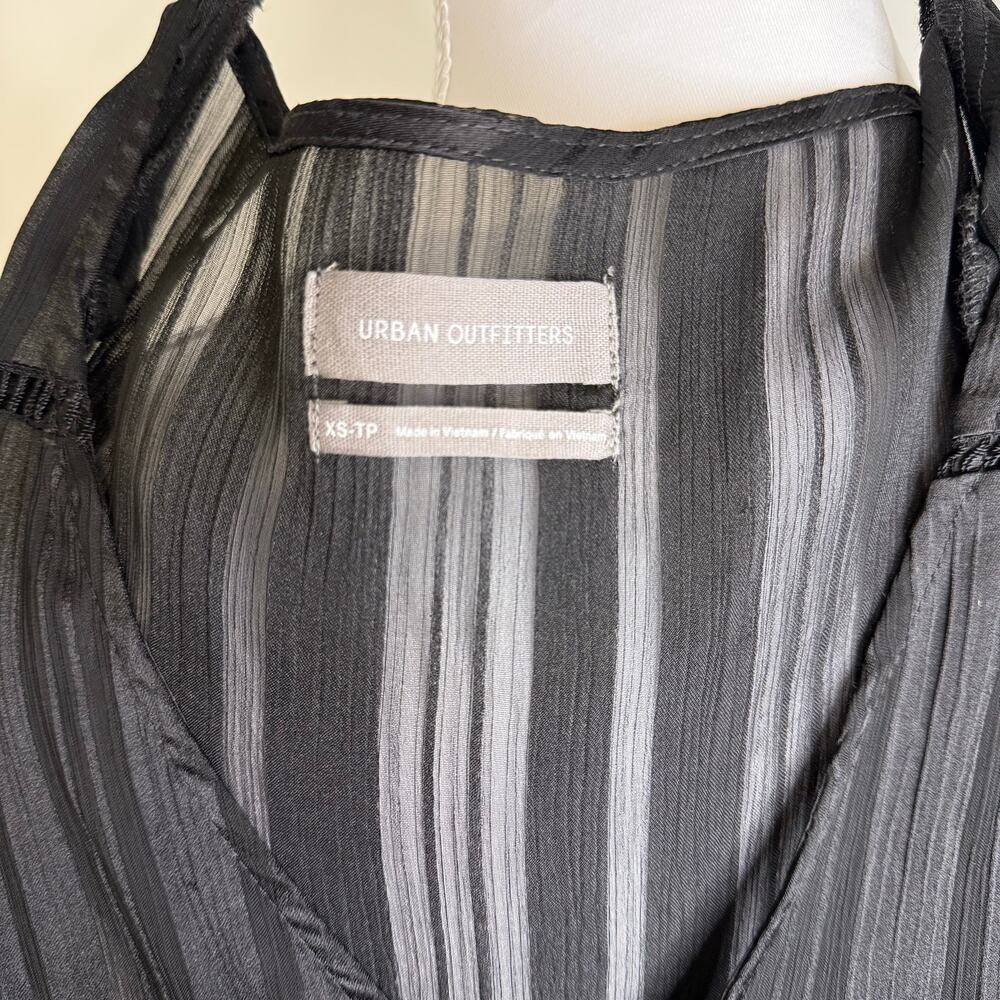 Urban Outfitters Sheer Tiered Mini Dress – Size XS - Picture 4 of 4